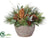 Pine Arrangement - Green Brown - Pack of 1