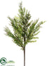 Silk Plants Direct Cedar, Juniper Spray - Green - Pack of 24