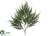 Silk Plants Direct Cedar Spray - Green - Pack of 12