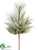 Pine, Cone, Leaf, Cedar Spray - Green Frosted - Pack of 4