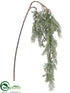 Silk Plants Direct Pine Hanging Spray - Green Gray - Pack of 6