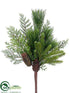 Silk Plants Direct Pine, Cedar Spray - Green - Pack of 12