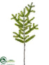 Silk Plants Direct Spruce Pine Spray - Green - Pack of 12