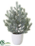 Silk Plants Direct Spruce Tree - Green Gray - Pack of 4