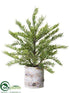 Silk Plants Direct Pine Tree - Green - Pack of 2