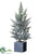 Pine Tree - Green Snow - Pack of 4