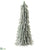 Snowed Pine Tree - Green - Pack of 6