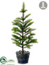 Silk Plants Direct Pine Tree - Green - Pack of 2