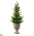 Silk Plants Direct Pine Tree - Green - Pack of 6