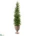 Silk Plants Direct Pine Tree - Green - Pack of 4