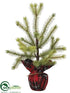 Silk Plants Direct Pine Tree - Green - Pack of 6