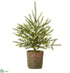 Silk Plants Direct Pine Tree - Green - Pack of 2