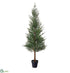 Silk Plants Direct Cedar Tree - Green - Pack of 2