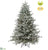 Mountain Fir Tree - Green Frosted - Pack of 1