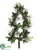 Pine, Magnolia Leaf, Pine Cone Christmas Tree Wreath - Green Brown - Pack of 1