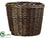 Round Willow Planter - Smoke Dark - Pack of 1