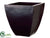 Fiberglass Square Container - Black - Pack of 1