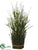 Iris, Allium Twig Standing Bundle - White - Pack of 1