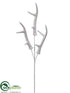 Silk Plants Direct Antler Spray - White - Pack of 12