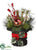 Arrangement - Red Green - Pack of 4