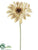 Daisy Spray - Beige - Pack of 6