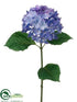 Silk Plants Direct Hydrangea Spray - Delphinium Helio - Pack of 12