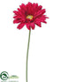 Silk Plants Direct Gerbera Daisy Spray - Fuchsia - Pack of 6