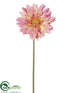 Silk Plants Direct Large Royal Gerbera Daisy Spray - Peach - Pack of 6