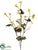 Dried Trumpet Flower Spray - Beige - Pack of 12