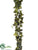 Ivy Chain Garland - Green Burgundy - Pack of 6