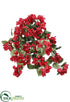 Silk Plants Direct Bougainvillea Hanging Bush - Red - Pack of 6