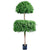 Silk Plants Direct Boxwood Topiary Tree - Green - Pack of 1