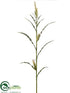 Silk Plants Direct Corn Branch  - Green Two Tone - Pack of 6